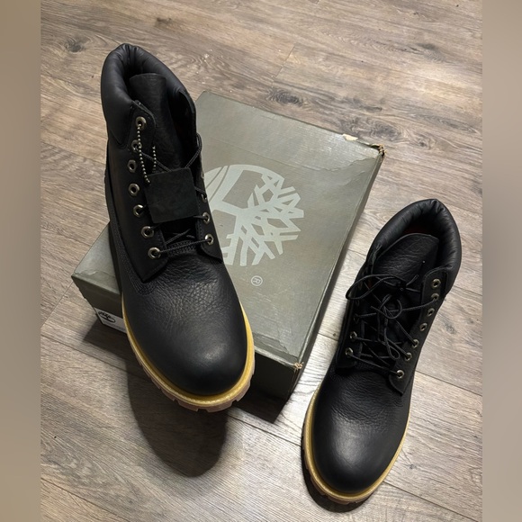 Timberland Premium Waterproof Boot Black Full Grain Mens 13 TB 0A2GFR 001 - Picture 2 of 12